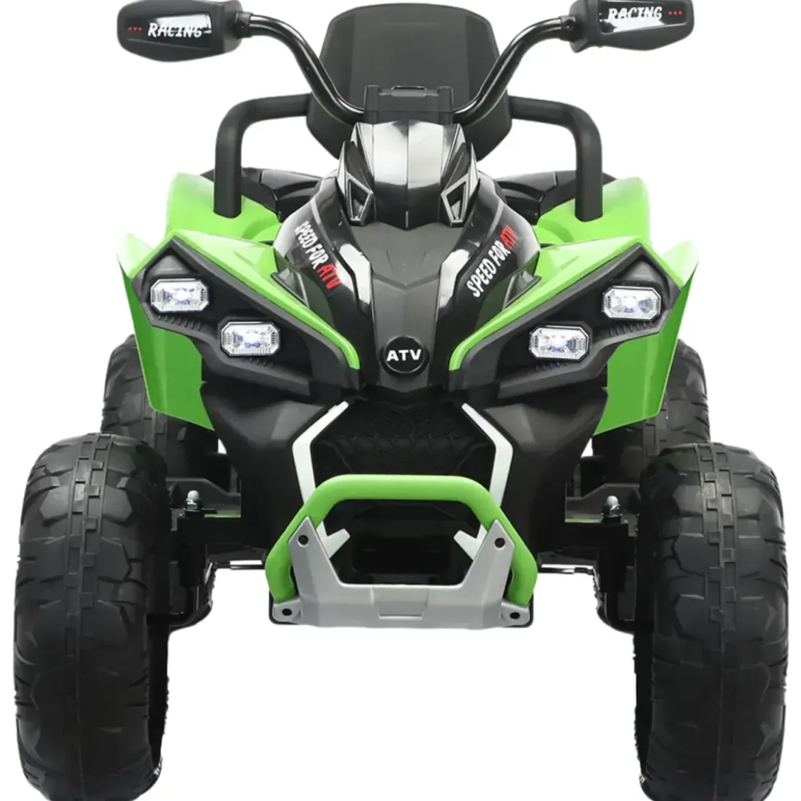 Quad Elettrico per Bambini 24V Verde ATV Safari Telecomando MP3