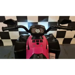 Quad Elettrico 4 ruote Macchina per Bambina a Batteria 12 V Luci Auto Macchinina