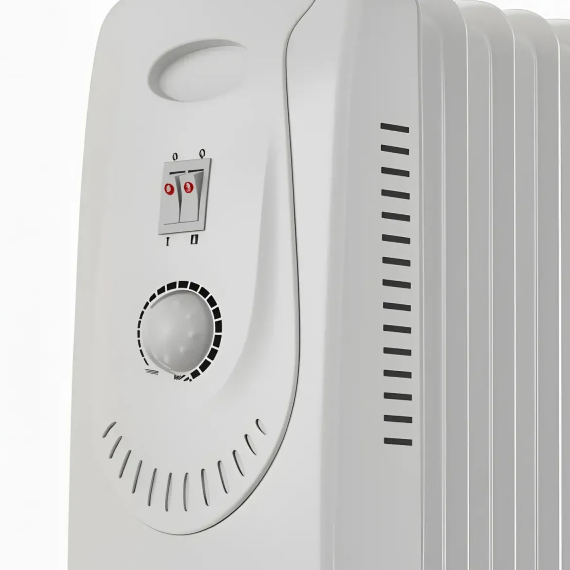 Radiatore Elettrico ad Olio 11 Elementi 2500W Regolabile Termostato