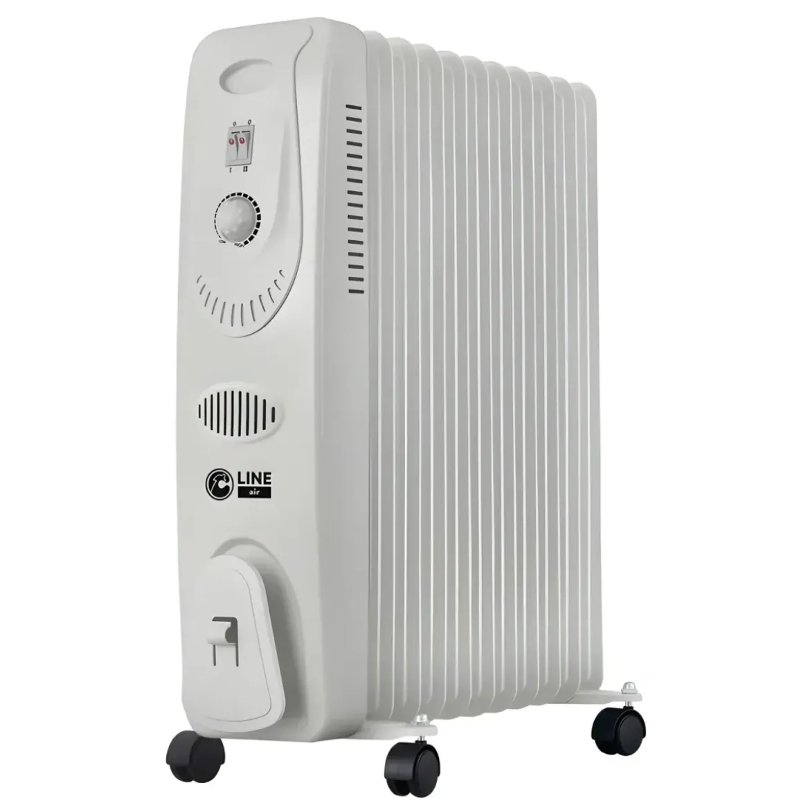 Radiatore Elettrico ad Olio 11 Elementi 2500W Regolabile Termostato