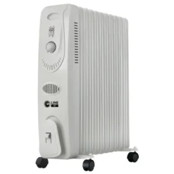 Radiatore Elettrico ad Olio 9 Elementi 2000W Regolabile Termostato