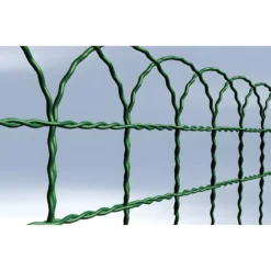 Rete Aiuola Ornamentale 40 cm Altezza Cavatorta Rotolo 25 Metri Zincata Verde