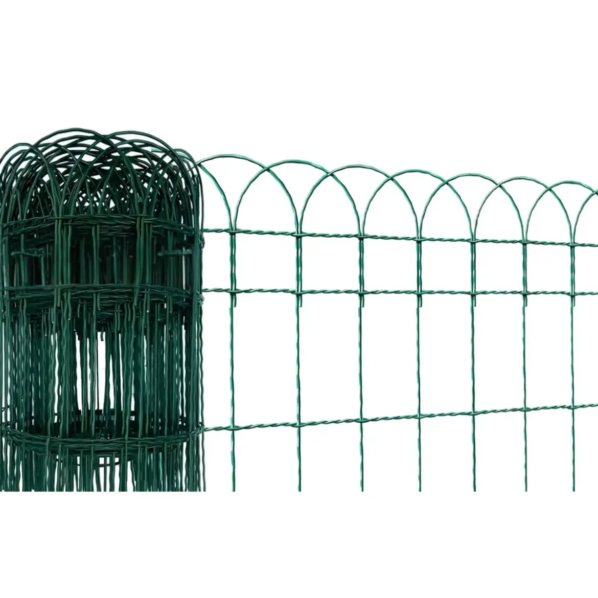 Rete Ornamentale Aiuola 90 cm Altezza Cavatorta Rotolo 25 Metri Zincato Verde