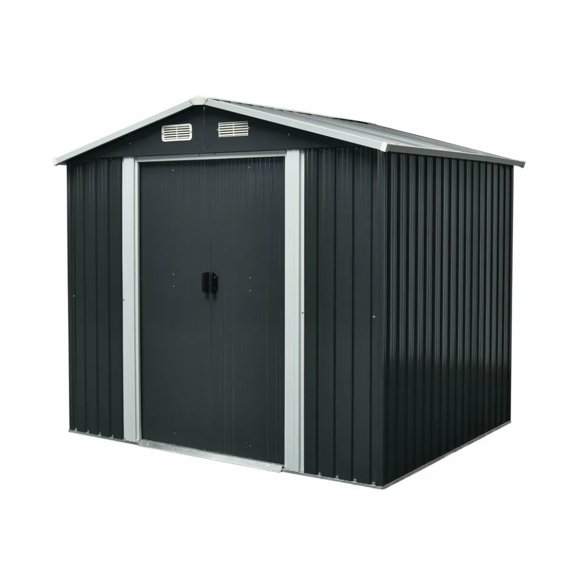 Rimessa per Attrezzi in Lamiera 213x191 Ricovero Box Casetta Baracca da Giardino