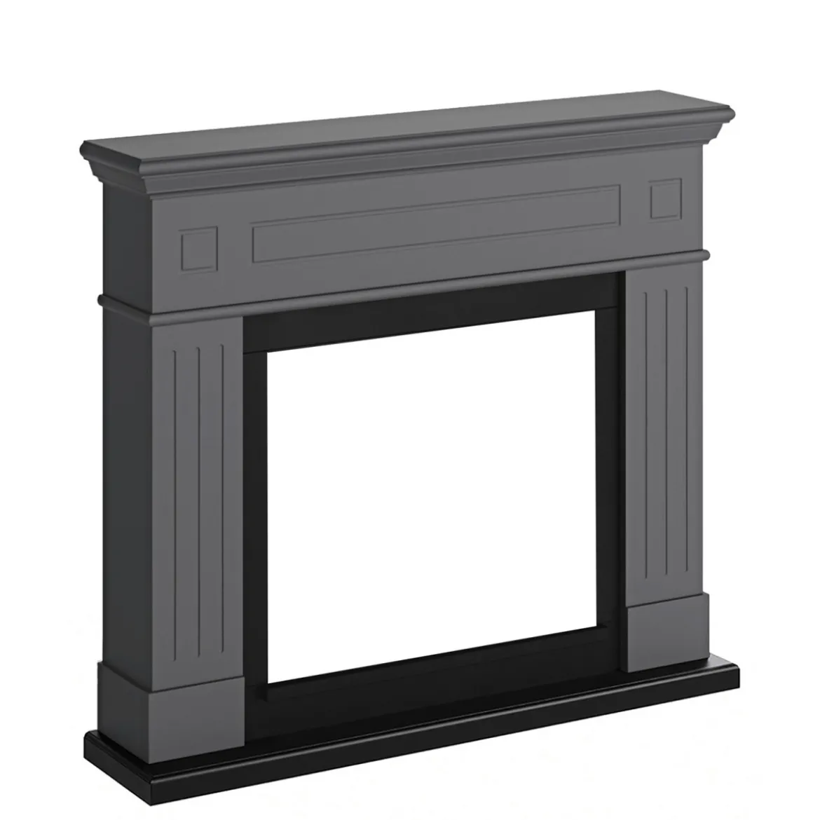 Rivestimento Decorativo Finto Camino in Legno Grigio Tagu Larsen