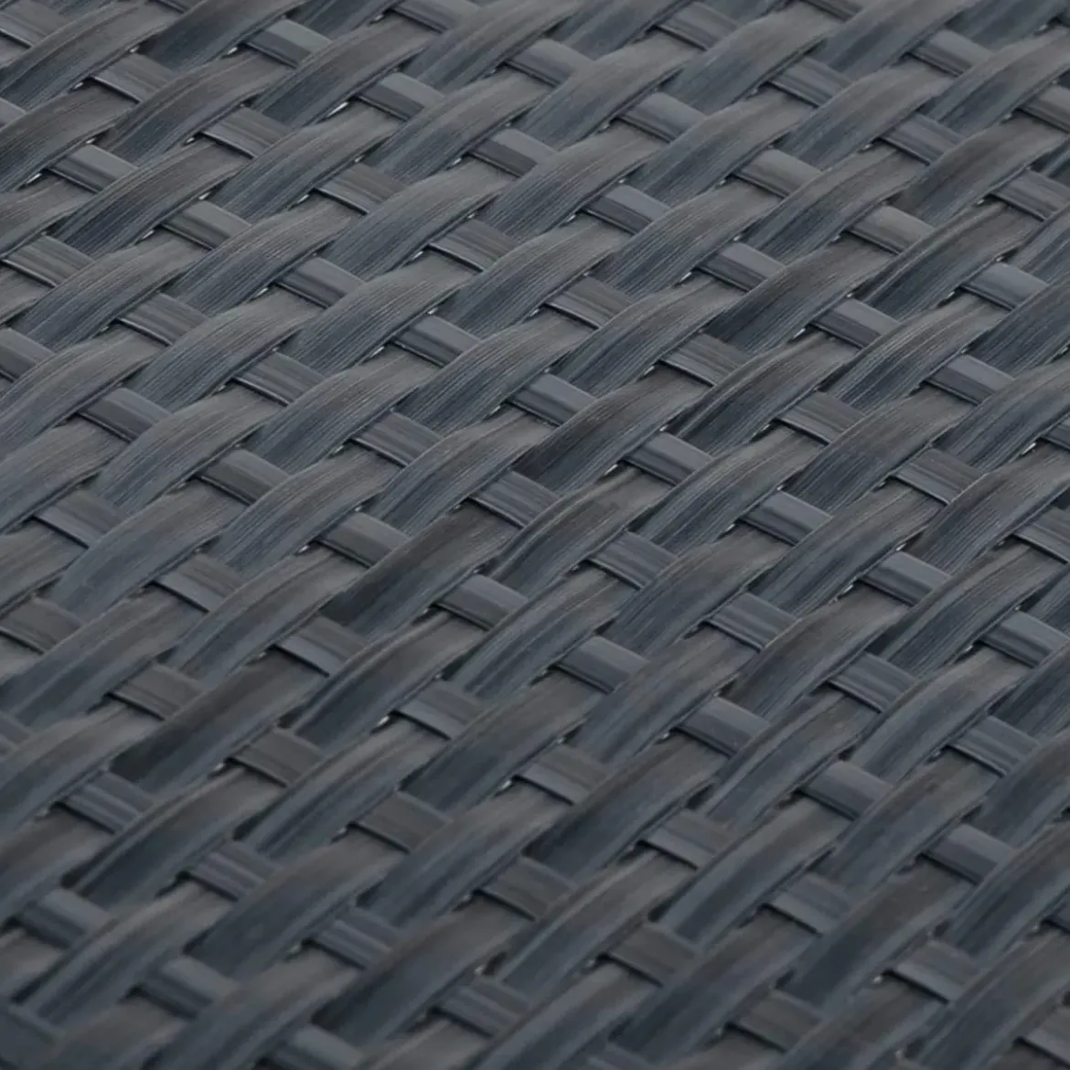 Rotolo Frangivista Rattan Artificiale Antracite 1x3m Copertura Privacy