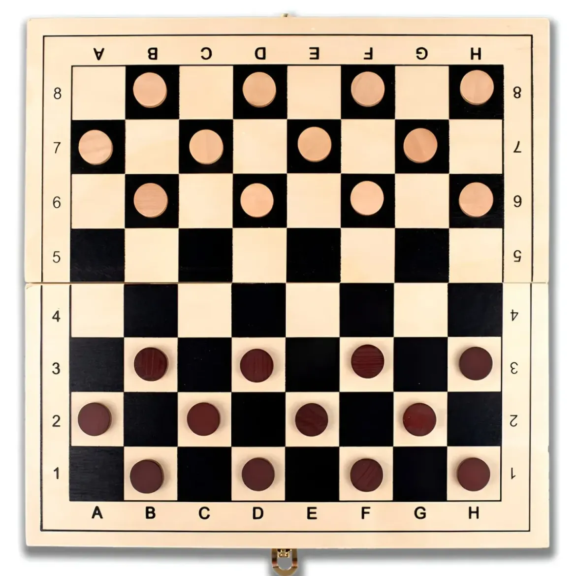 Scacchiera Pieghevole Giochi da Tavolo 3 in 1 in Legno Salvaspazio