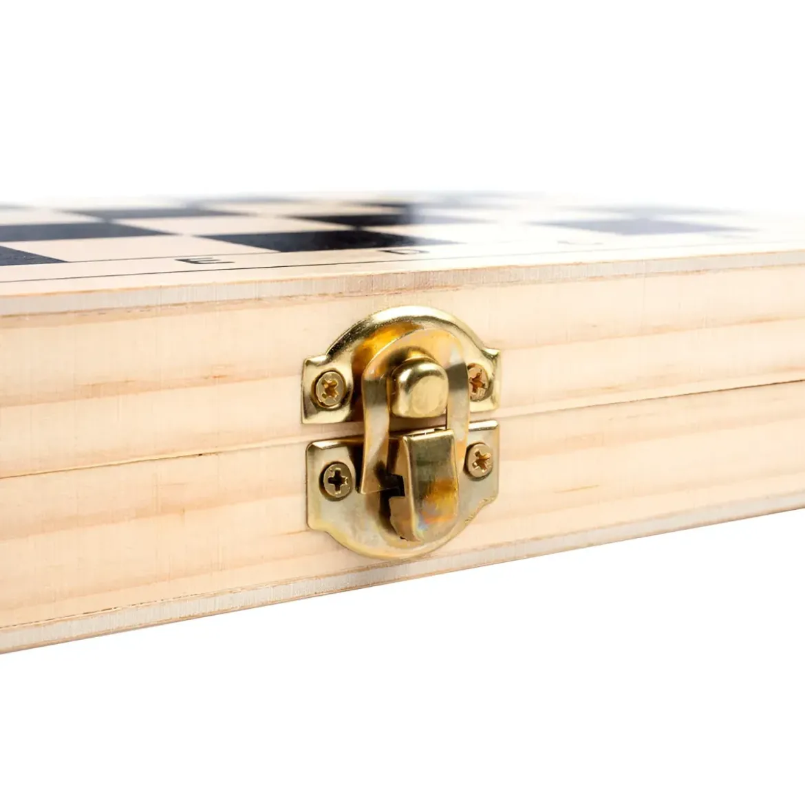 Scacchiera Pieghevole Giochi da Tavolo 3 in 1 in Legno Salvaspazio