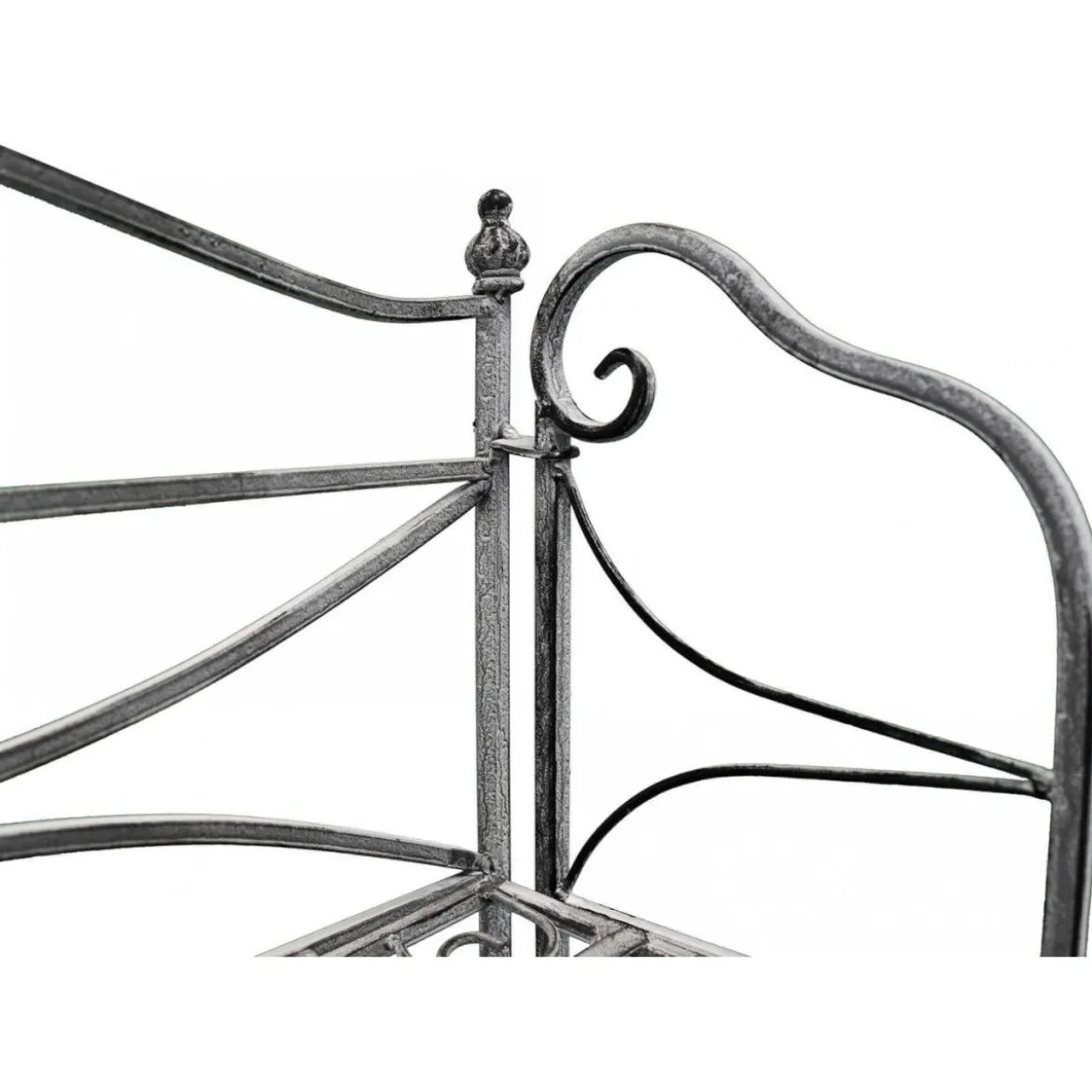 Scaffale in Metallo Antico 4 Ripiani Verniciato Bianco Trattamento Elettroforesi