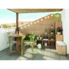 Scaffale Libreria Cubo 2 Piani Componibile in Legno Pino 36x33x71 cm