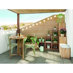 Scaffale Libreria Cubo 36x33x36 cm Componibile Legno Pino Portaoggetti