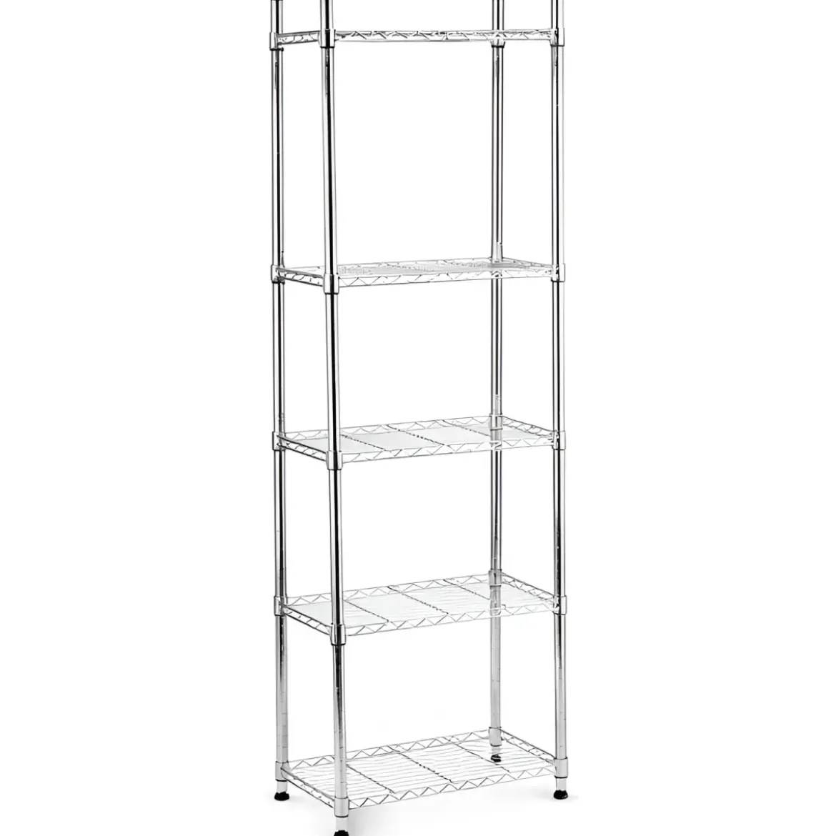 Scaffali 5 Ripiani 60x35 Metallo Cromato Stretto Scaffalature Officina Mensole