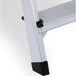 Scala 7 Gradini in Alluminio Domestica Soppalco Scalini Max 150kg Soffitta Casa