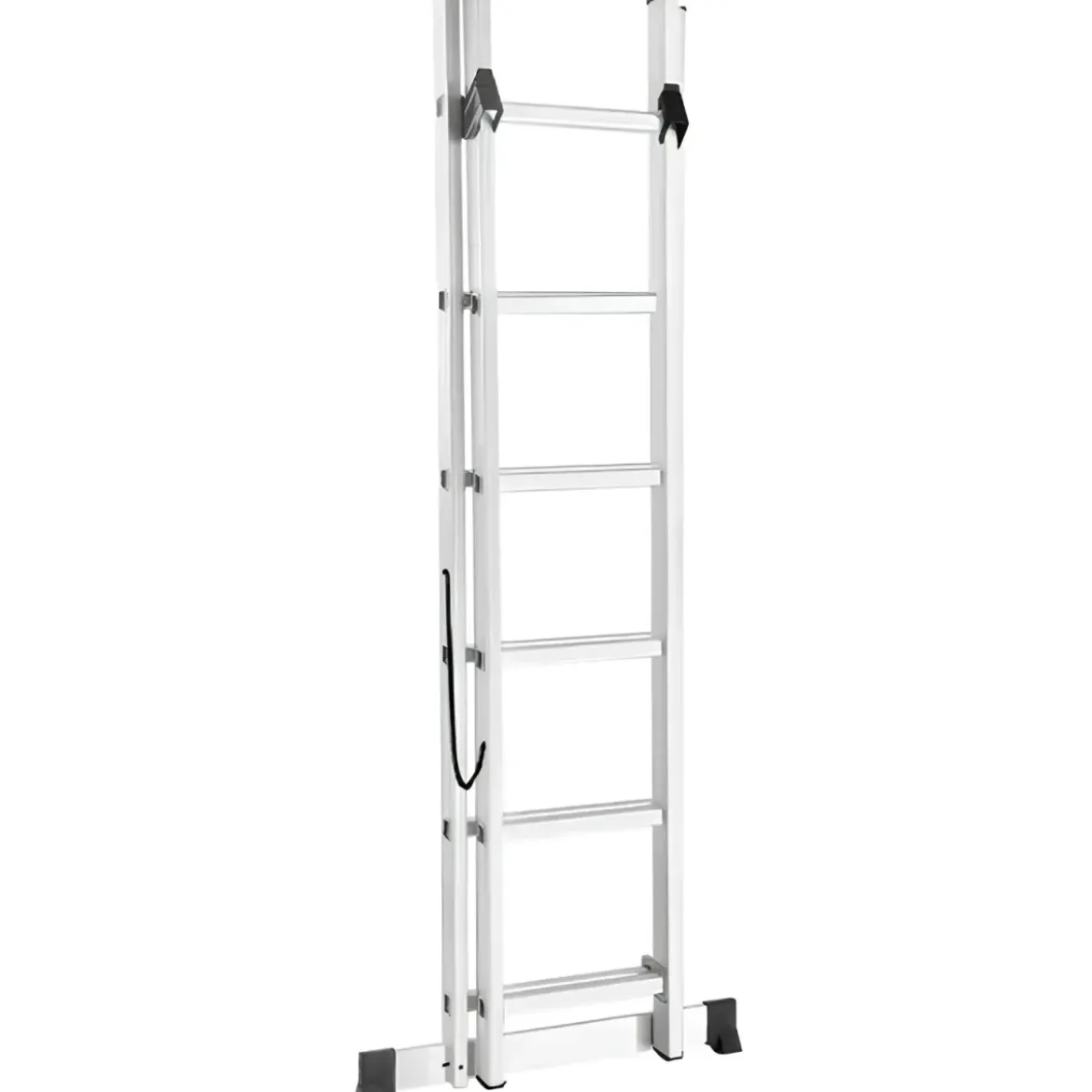 Scala Trasformabile 6+6 Gradini in Alluminio Pieghevole Altezza 2,7m