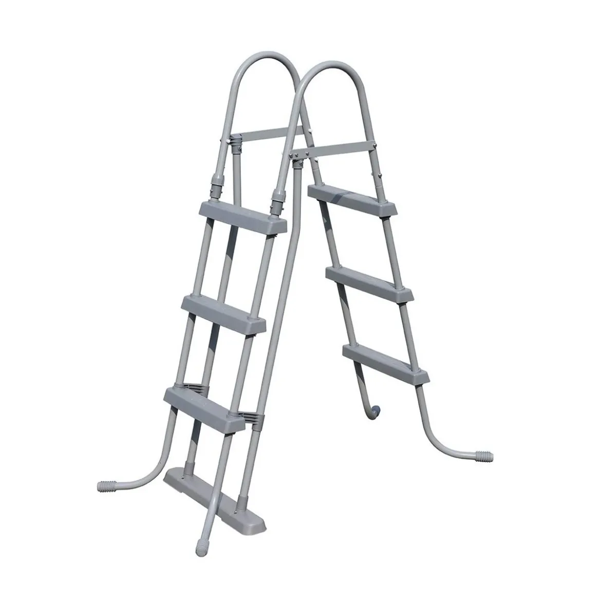 Scaletta per Piscina 3 gradini 107 cm Fuori Terra in Acciaio per Bambini Scala