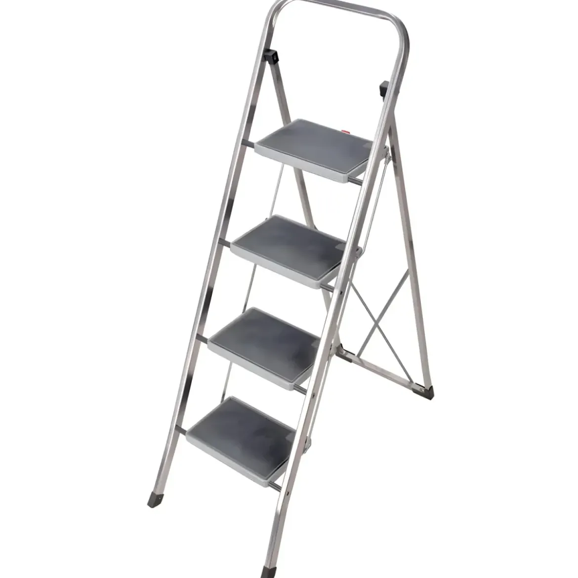 Scaletta Pieghevole 4 Gradini Antiscivolo Facal in Alluminio da Casa