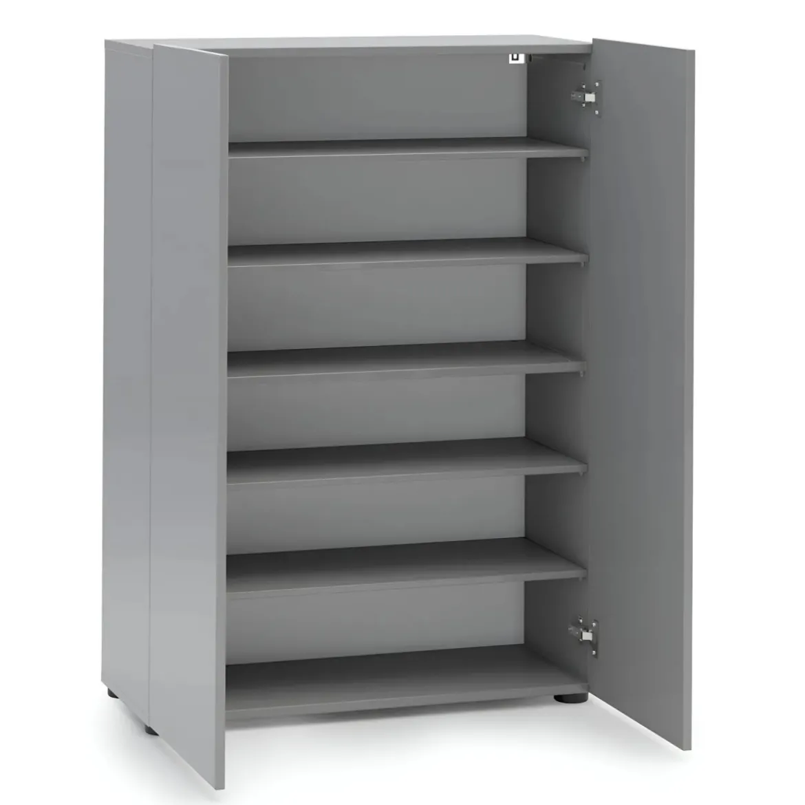 Scarpiera 2 Ante 80x34x114 cm Grigia Salvaspazio