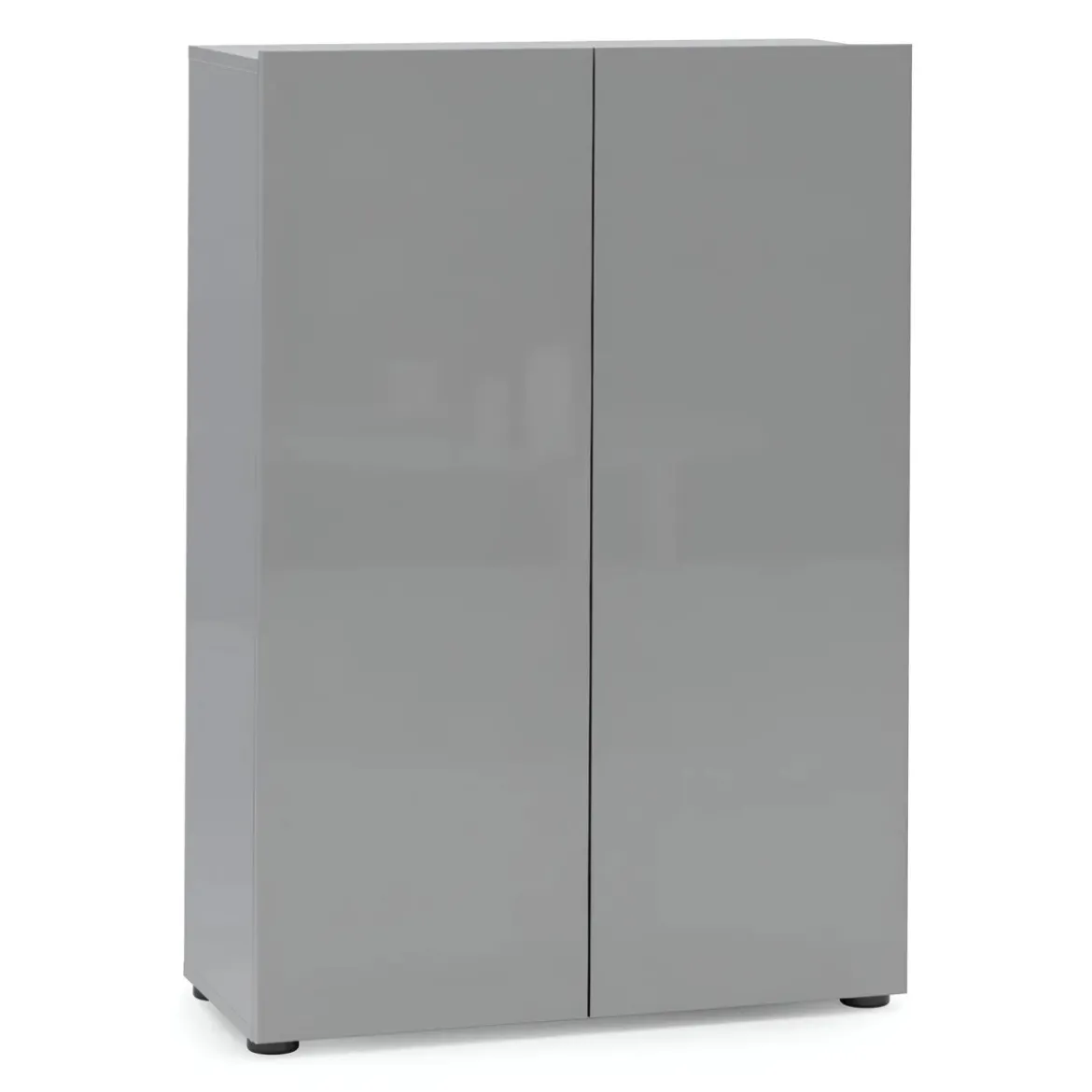 Scarpiera 2 Ante 80x34x114 cm Grigia Salvaspazio