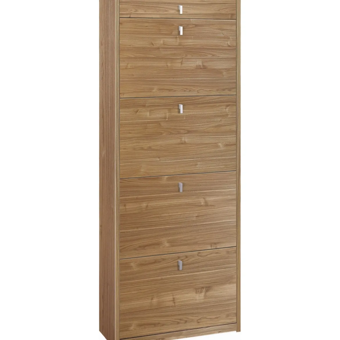 Scarpiera Legno Noce 4 Ante Cassetto Ribalta Doppia 20 Paia Porta Scarpe