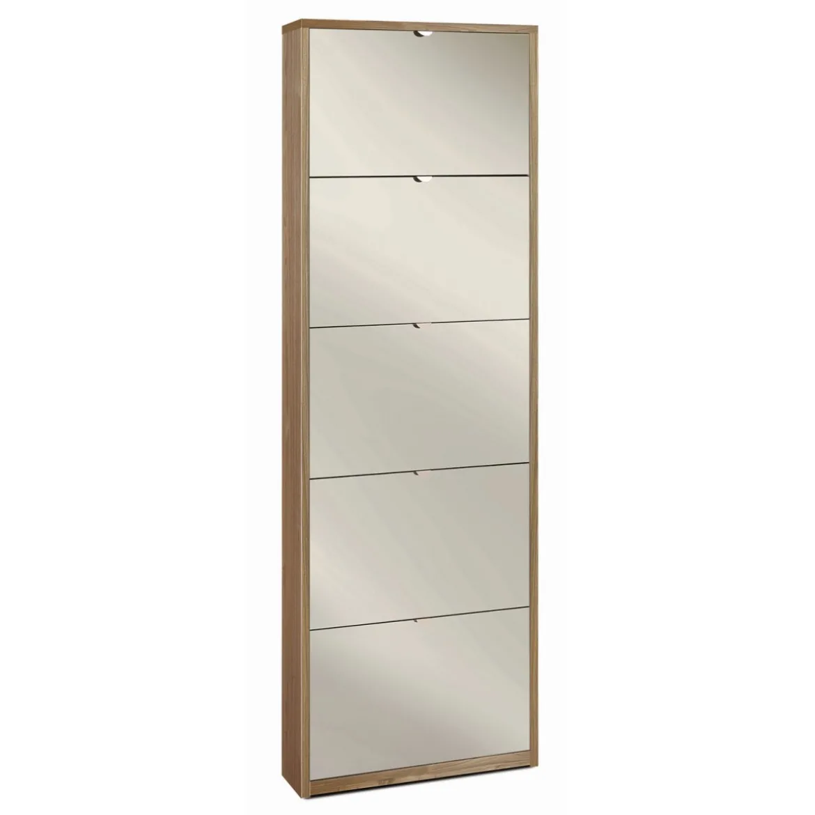 Scarpiera Slim Noce 5 Ante con Specchio Ribalta Porta Scarpe Salvaspazio