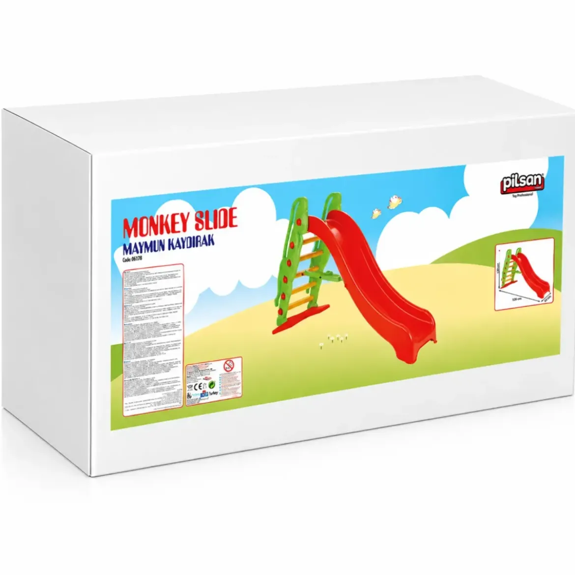 Scivolo Grande per Bambini Scala 6 Gradini Plastica Giardino Esterno