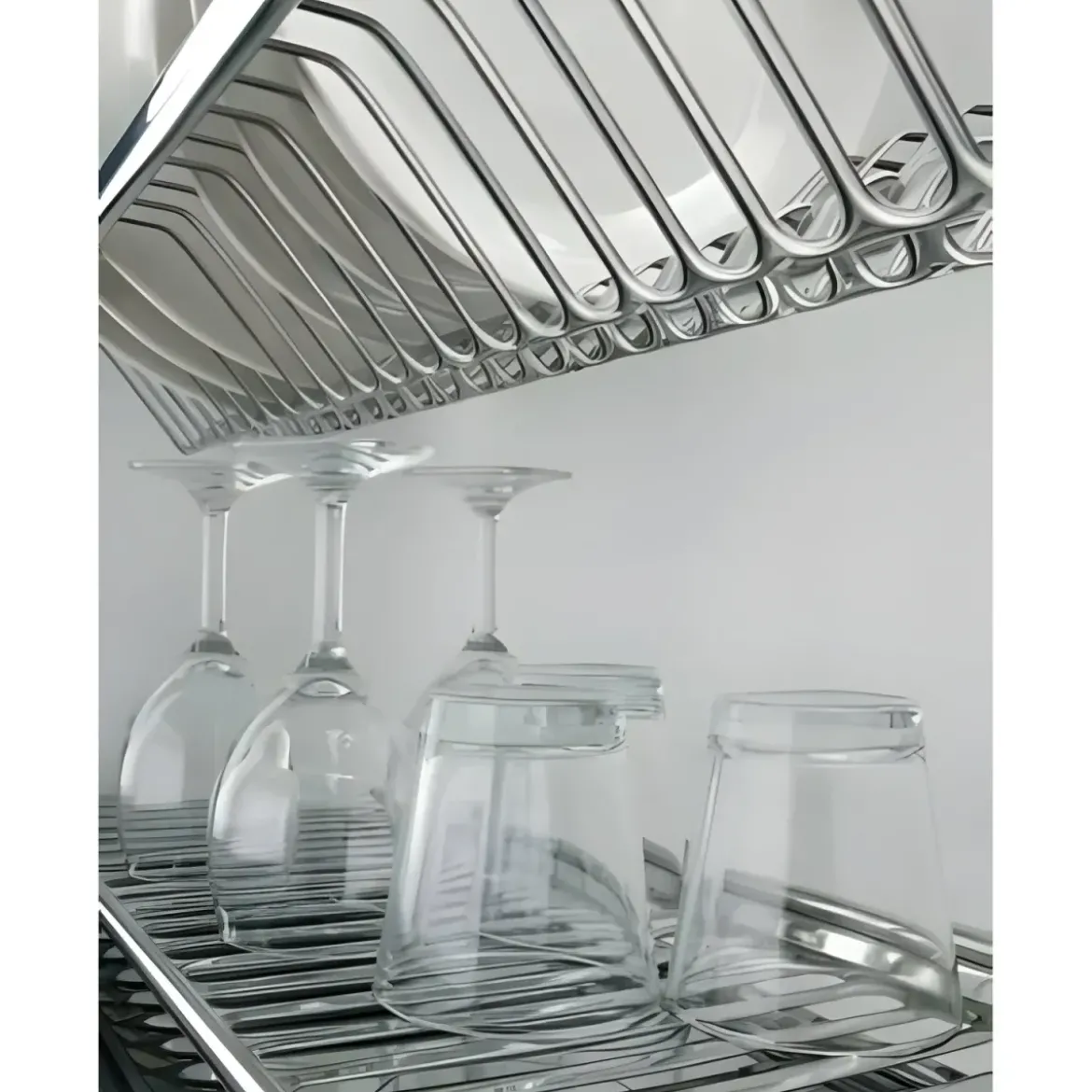 Scolapiatti da Incasso 76 cm Inox Vassoio Salvagocce Pensile Cucina