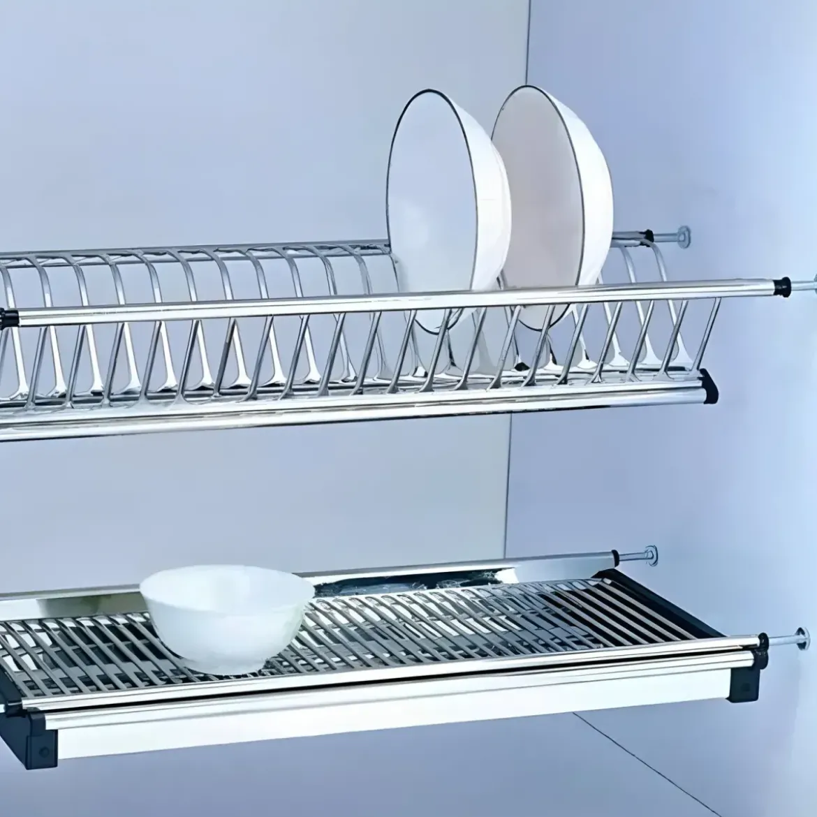 Scolapiatti Regolabile da Incasso per Pensile Organizzatore 86 cm
