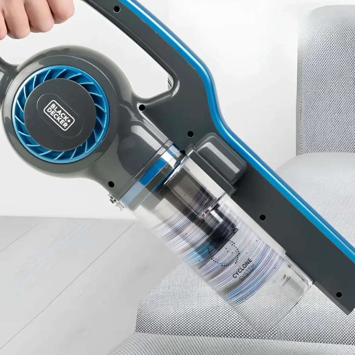 Scopa Elettrica Ciclonica 600W 3 in 1 Senza Sacco Filtro HEPA Lavabile