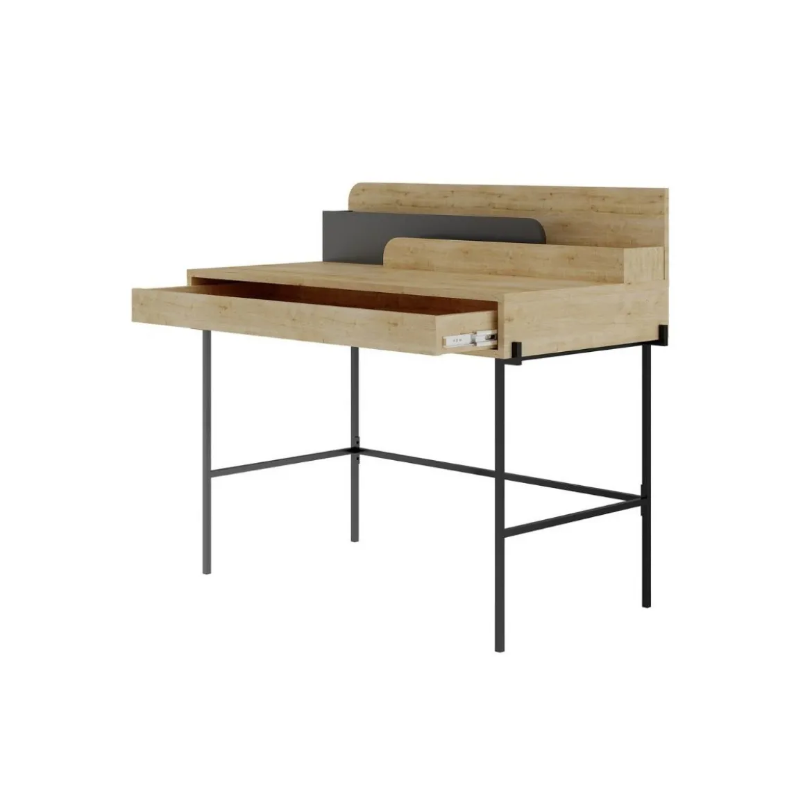 Scrivania con Cassetto Rovere 110x60 cm Camera Ufficio Studio