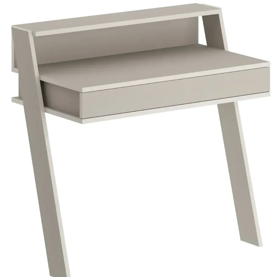 Scrivania da Parete con Cassetto Beige Cashmere Salvaspazio per Studio