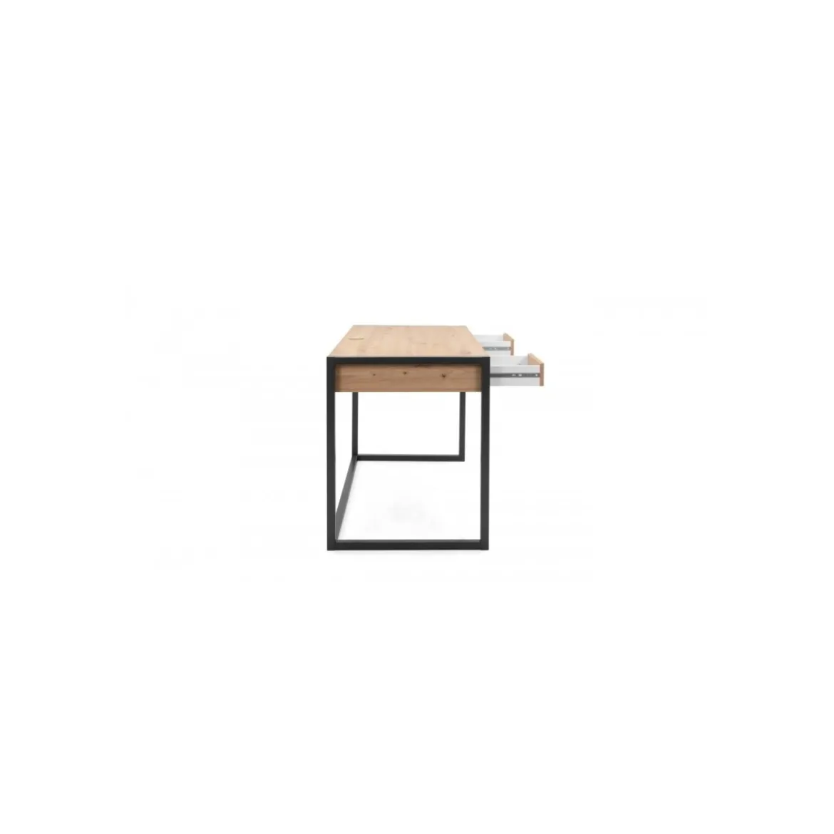 Scrivania Moderna Antracite da Ufficio in Legno e Ferro