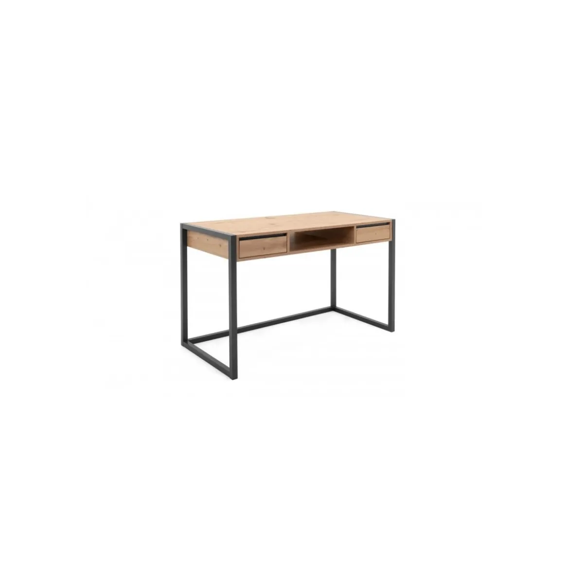 Scrivania Moderna Antracite da Ufficio in Legno e Ferro
