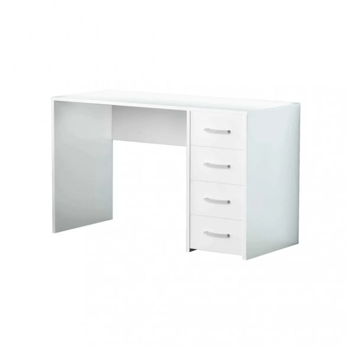 Scrivania Porta Pc in Legno Bianco per Ufficio Cameretta Bambini Cassetto