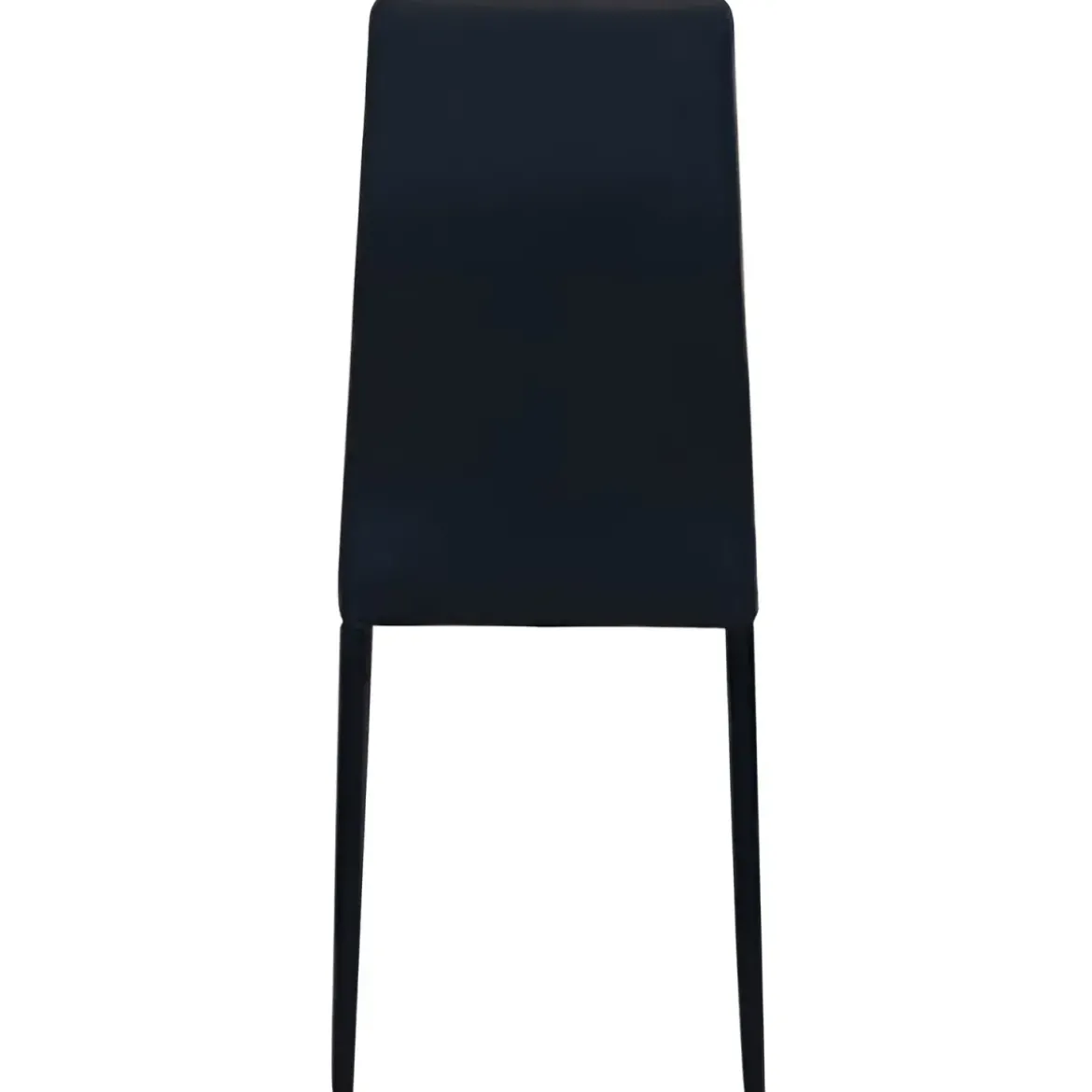 Sedia Cucina Moderna Metallo Nero Seduta Imbottita Schienale Alto