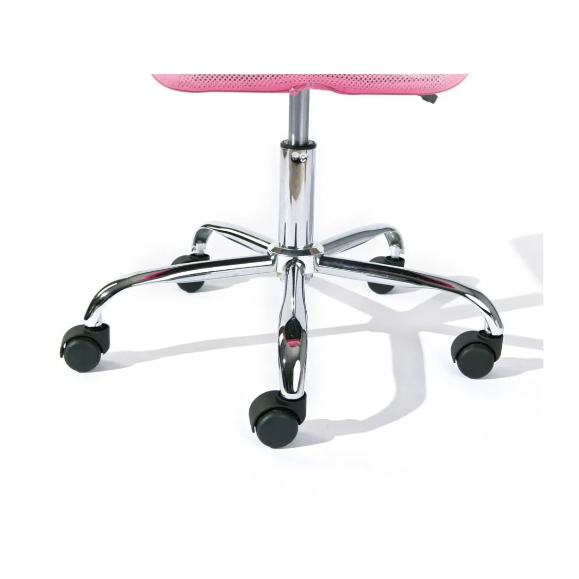 Sedia Poltrona Ufficio Ruote Scrivania Girevole Arredo Camera Rosa Cameretta
