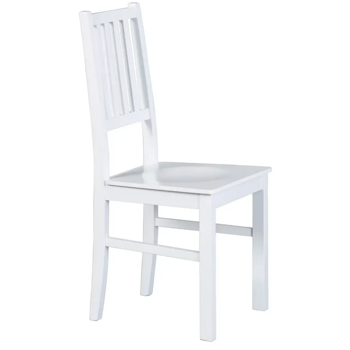 2 Sedie Bianche in Legno Massello Moderne da Salotto per Cucina Soggiorno Design