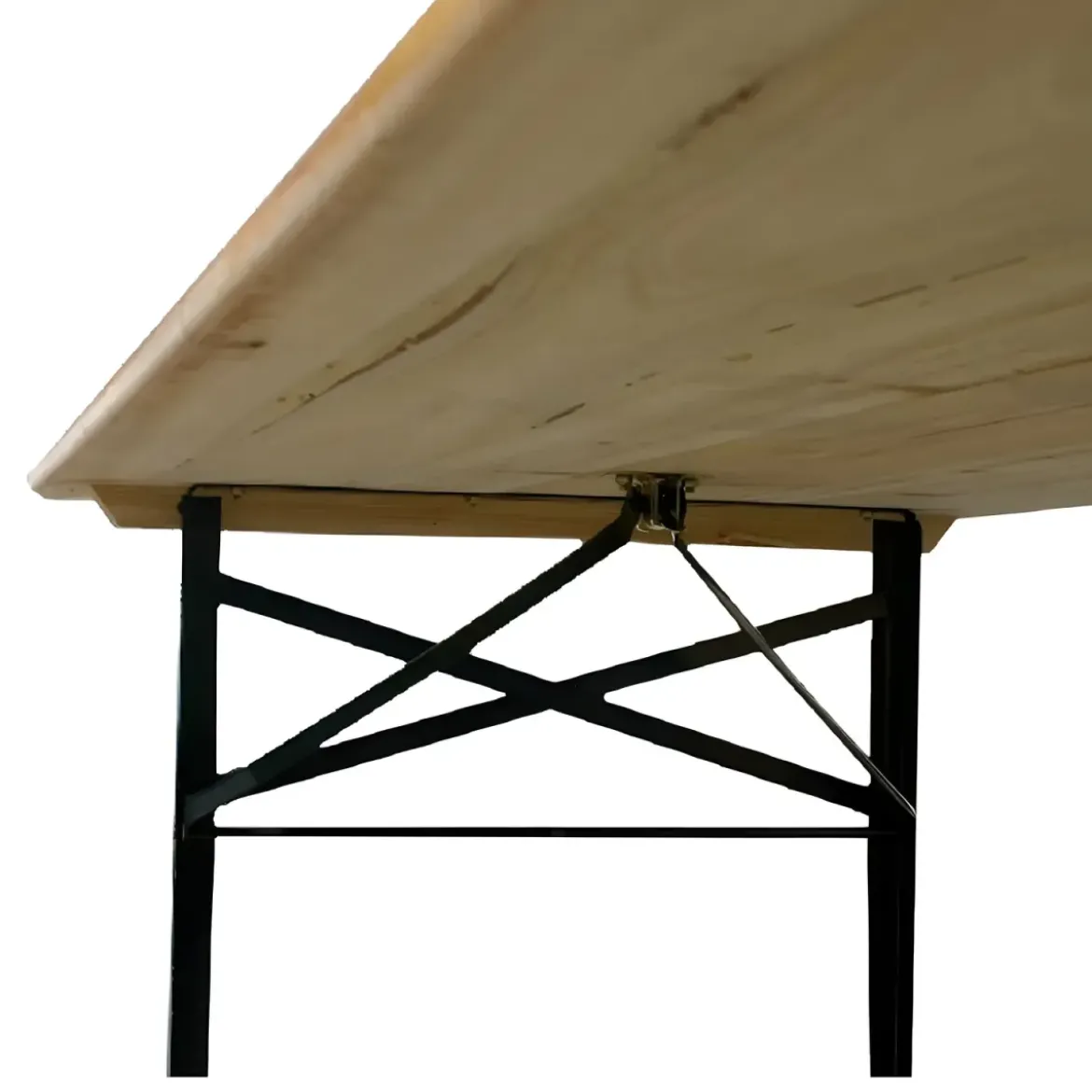 Set Birreria Tavolo 70x220 da Esterno in Legno con 2 Panche Pieghevole