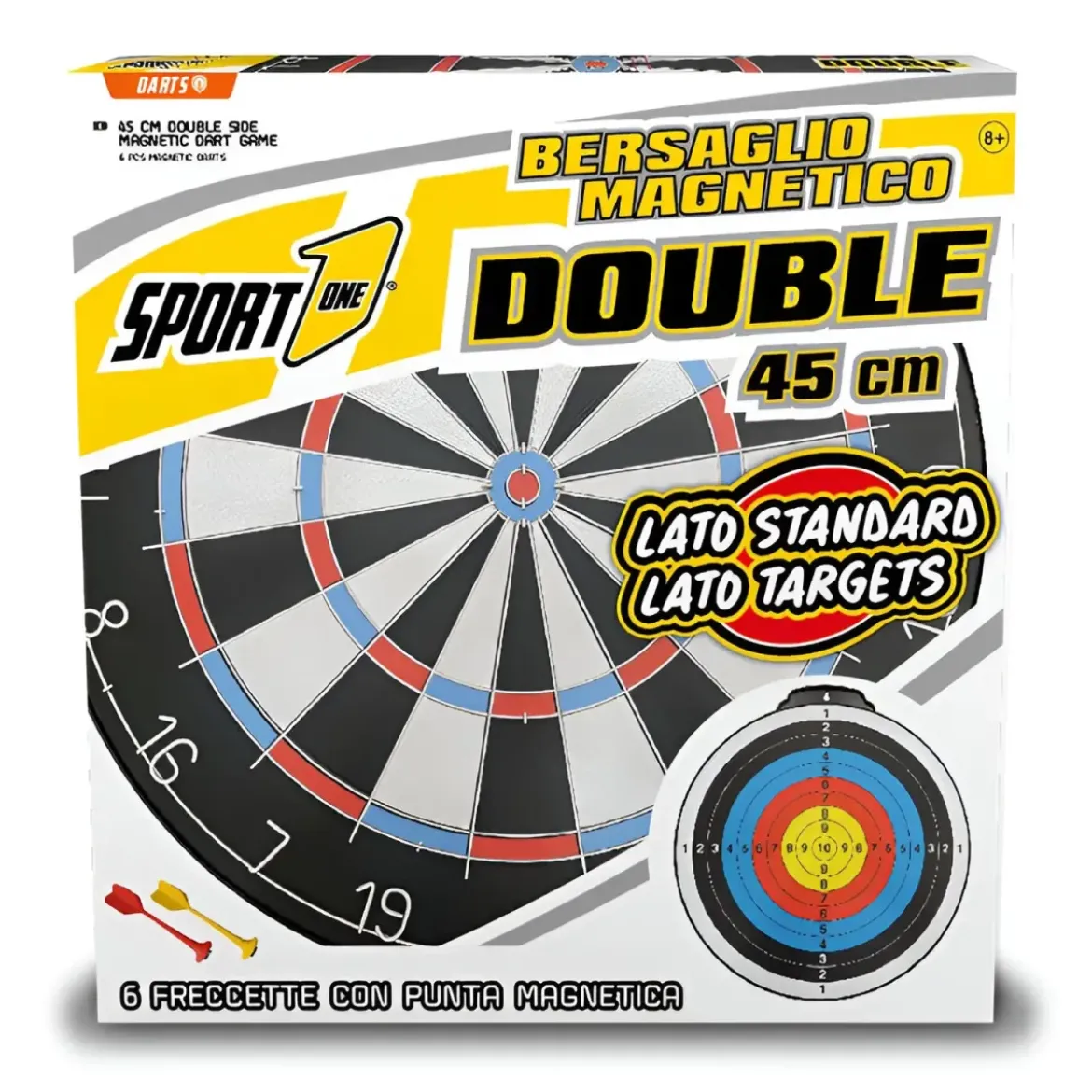 Set Freccette Magnetiche con Bersaglio Doppia Faccia per Bambini