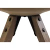 Set 2 Sedie da Pranzo Marrone Nocciola con Gambe in Legno