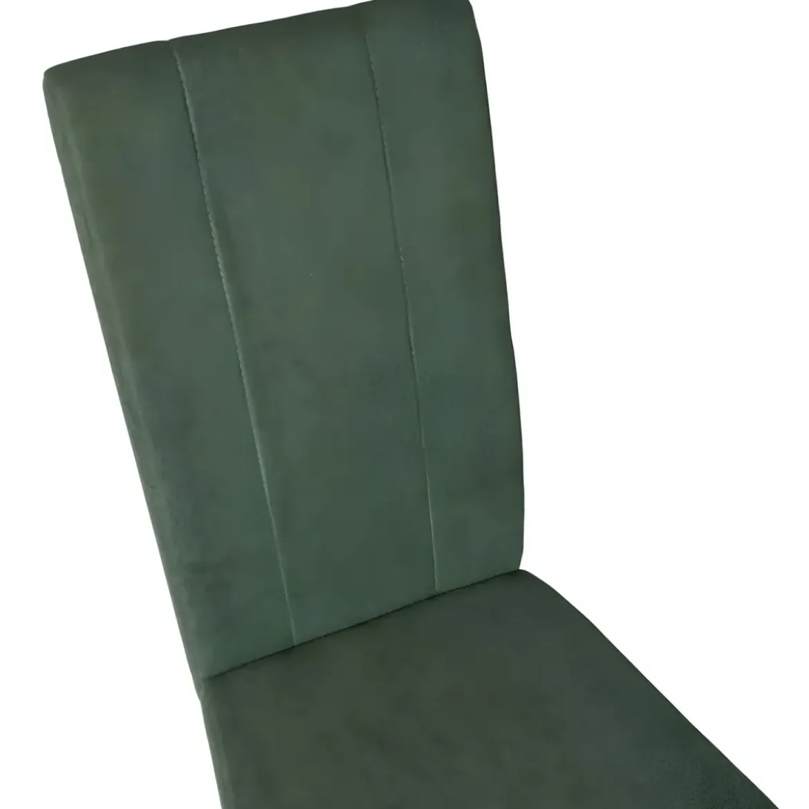 Set 2 Sedie in Tessuto Verde 45x46,5x100 cm Gambe Rovere Sala da Pranzo