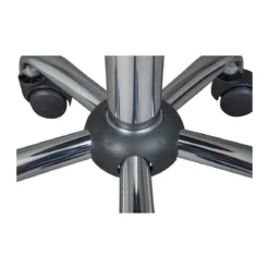 Sgabello Basso con Ruote Nero a Rotelle Imbottito Ecopelle in Metallo da Cucina