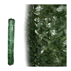 Siepe Finta 1.5x20 Lauro Sintetica Arella Sempreverde Artificiale Recinzione