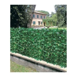 Siepe Finta 1.5x20 Lauro Sintetica Arella Sempreverde Artificiale Recinzione