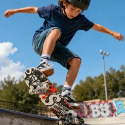 Skateboard 79x20 Acero 7 Strati con Cuscinetti ABEC7 Street Hip Hop