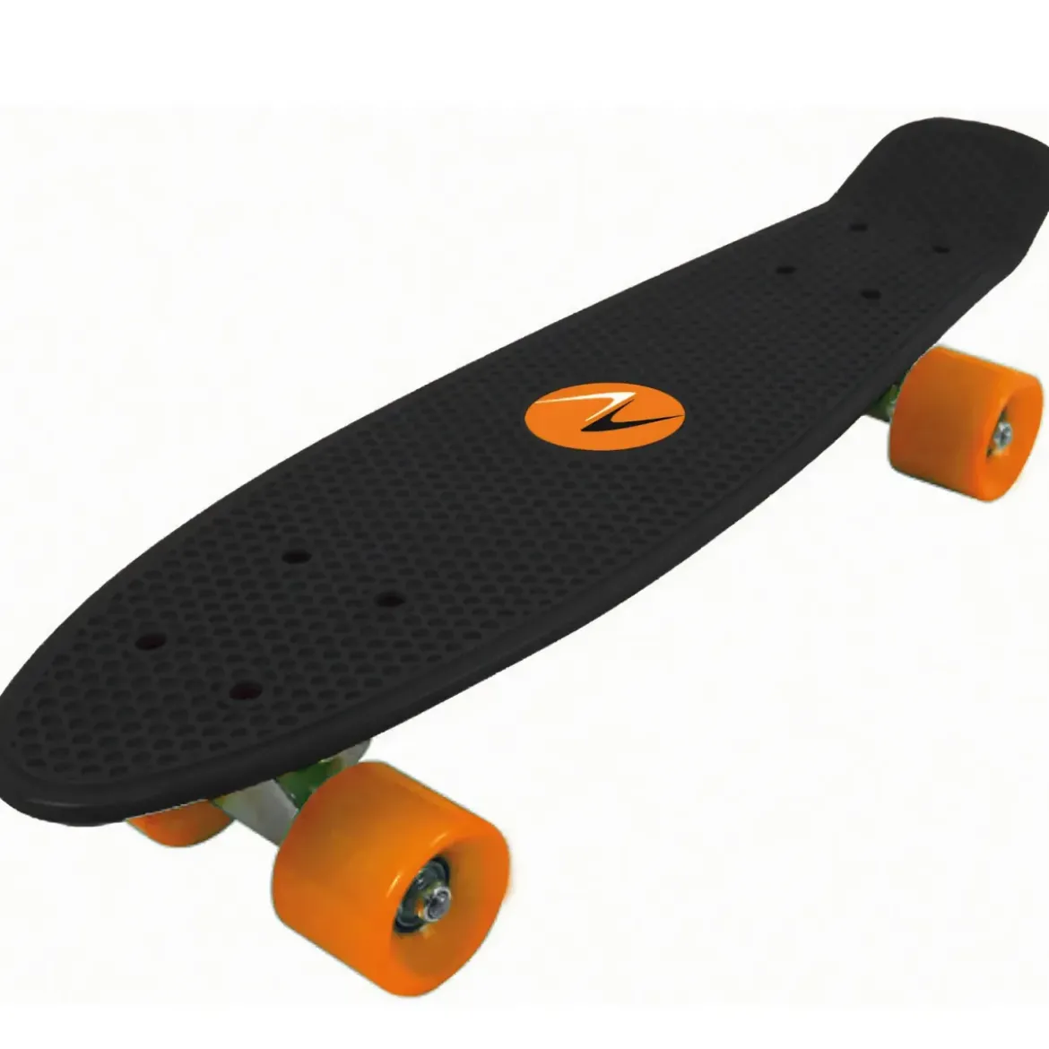 Skateboard 57x15 Nero con Cuscinetti ABEC7 in Polipropilene