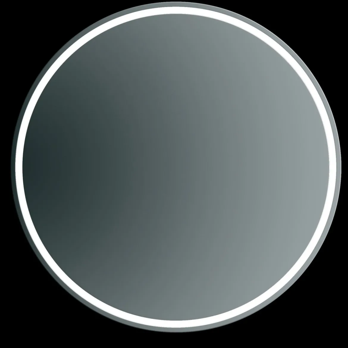 Specchio con Retroilluminazione Led Tondo 85 cm per Bagno da Parete