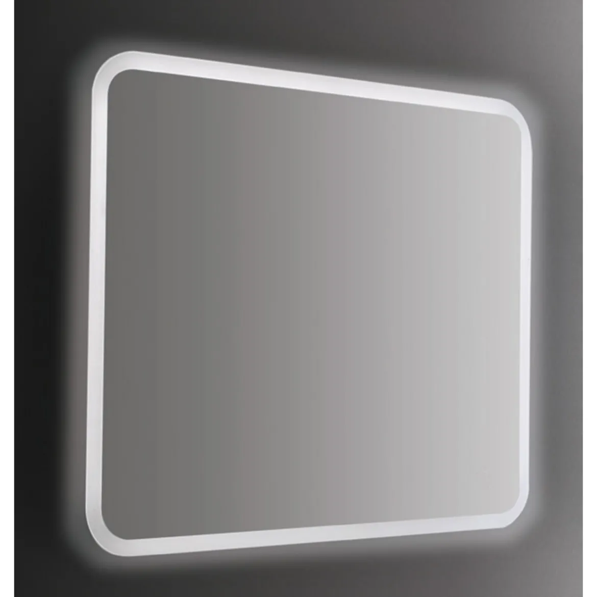Specchio Retroilluminato da Bagno Rettangolare 100x70 a Led da Parete