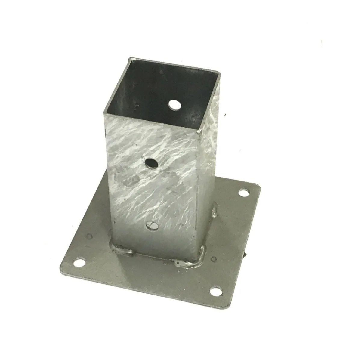 Staffa a terra Bicchiere 7x7 cm Porta Pilasto Pergole Palo in Legno Quadrato