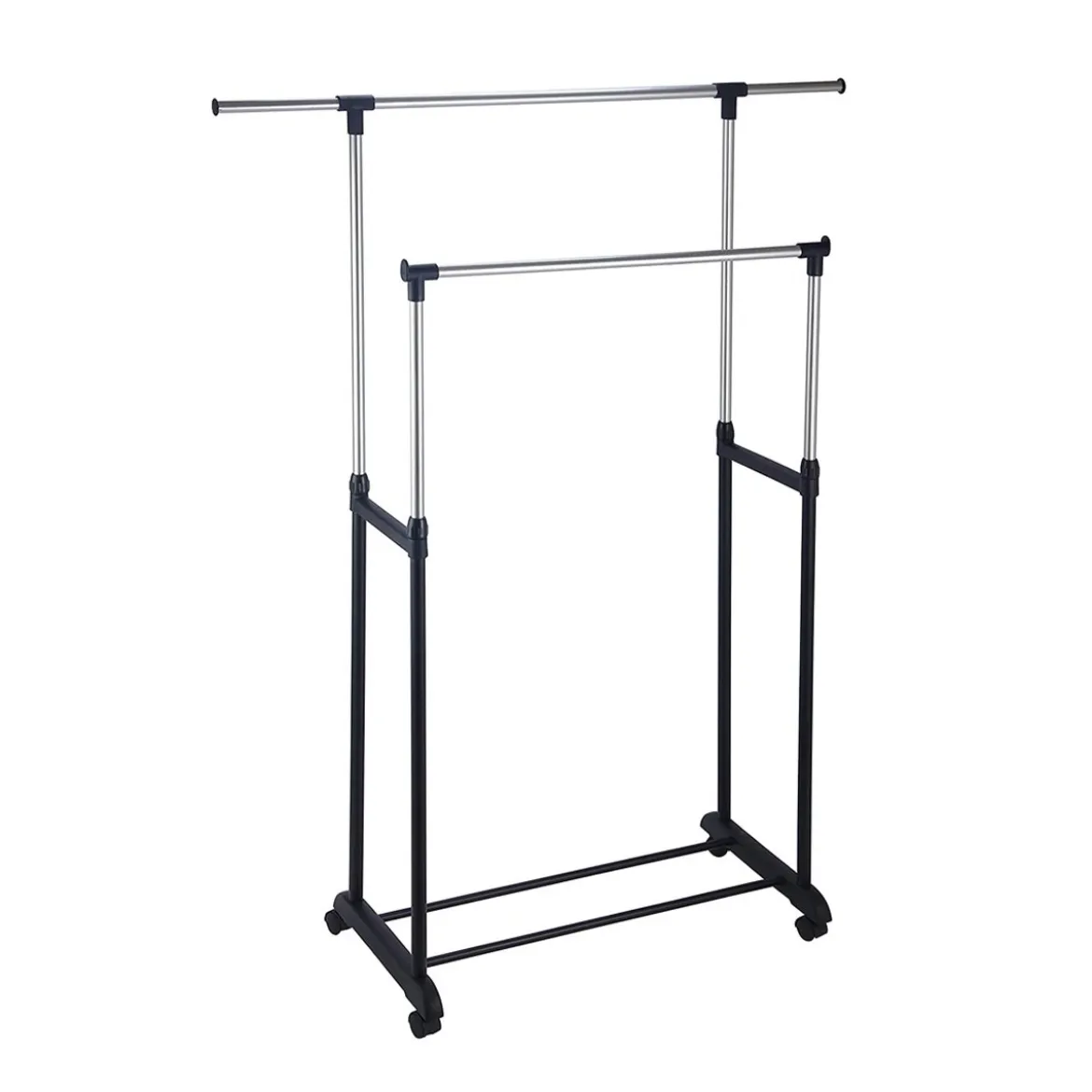 Stand Carrello Stender Appendiabiti Estensibile Porta Abiti Ruote Attaccapanni