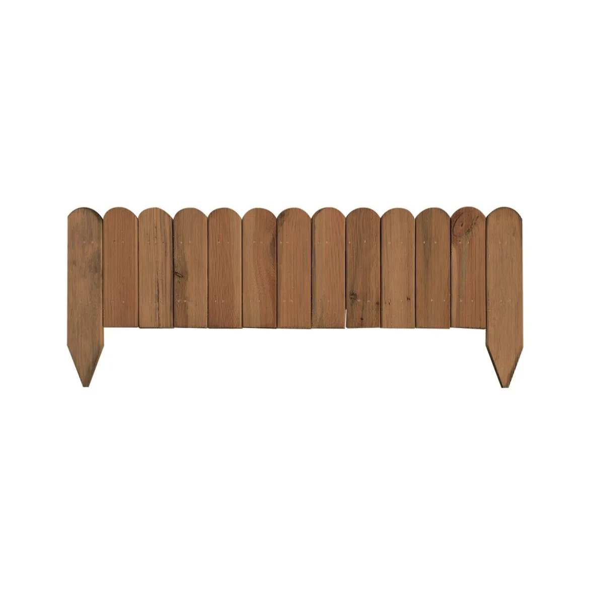 Steccato Bordura Aiuola 120 cm da Giardino Recinzione Staccionata In Legno Pino
